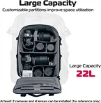 Camera backpack for travel